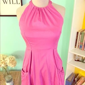 Pink Halter Top Dress